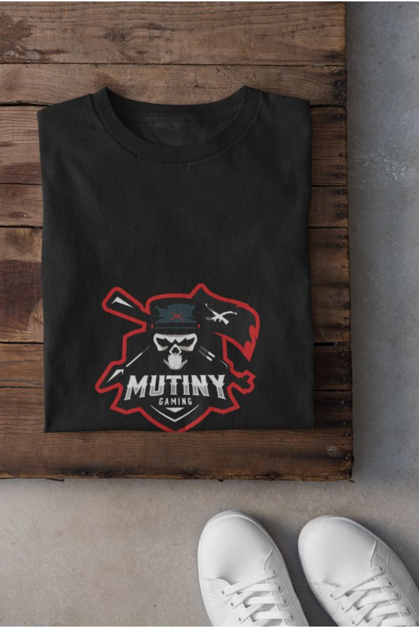 Mutiny Gaming Logo Baskılı Tişört Kadın Hediye Doğum Günü Hediyesi T-shirt - Resim 3