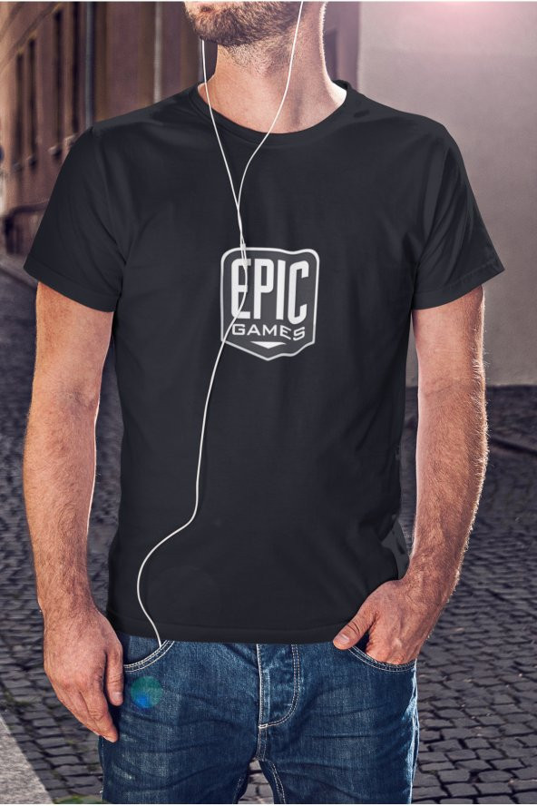 Epic Games Logo Baskılı Tişört Erkek Hediye Doğum Günü Hediyesi T-shirt - 3