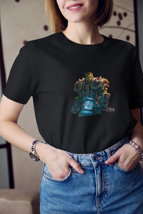 Warcraft Thrall 1 Baskılı Tişört Kadın Hediye Doğum Günü Hediyesi T-shirt - 3