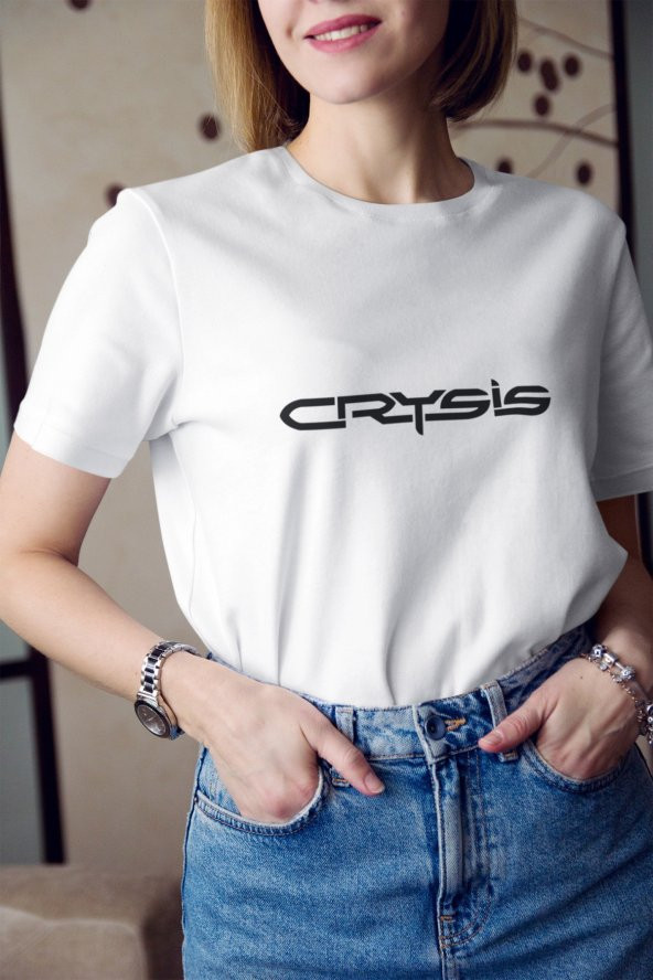 Crysis 3 Logo Baskılı Tişört Kadın Hediye Doğum Günü Hediyesi T-shirt ürün görseli