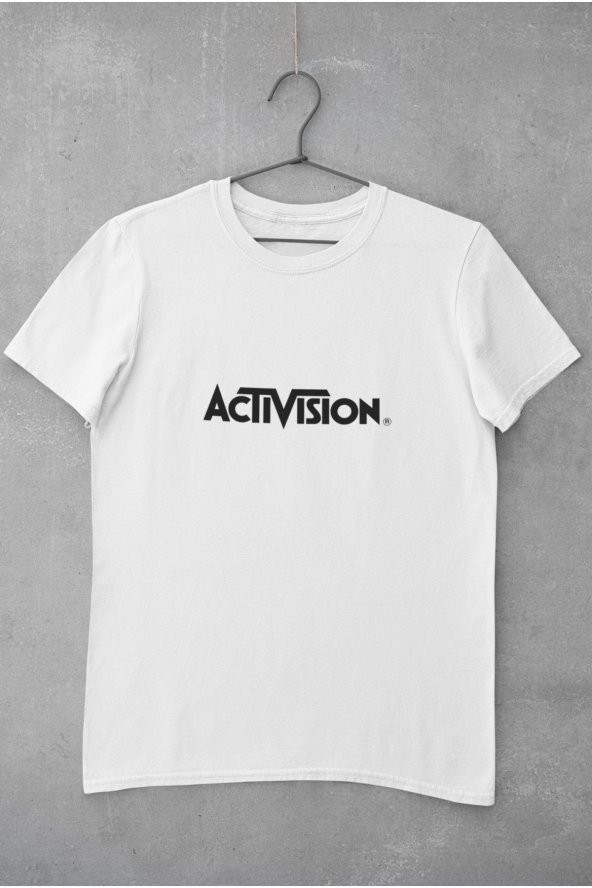 Activision Logo Baskılı Tişört Kadın Hediye Doğum Günü Hediyesi T-shirt - Resim 2