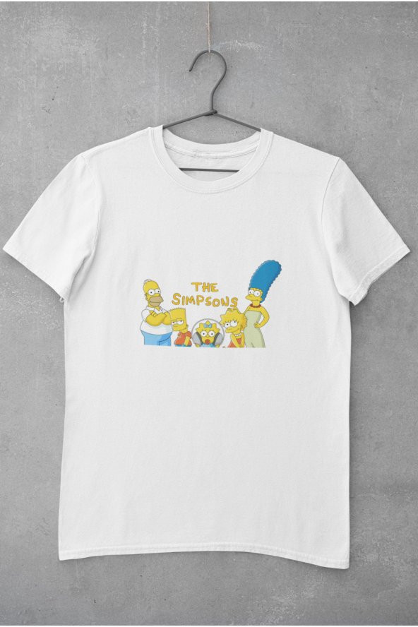 Kırmızı The Simpsons Yazılı Homer Baskılı Tişört Kadın Hediye Doğum Günü - Resim 2