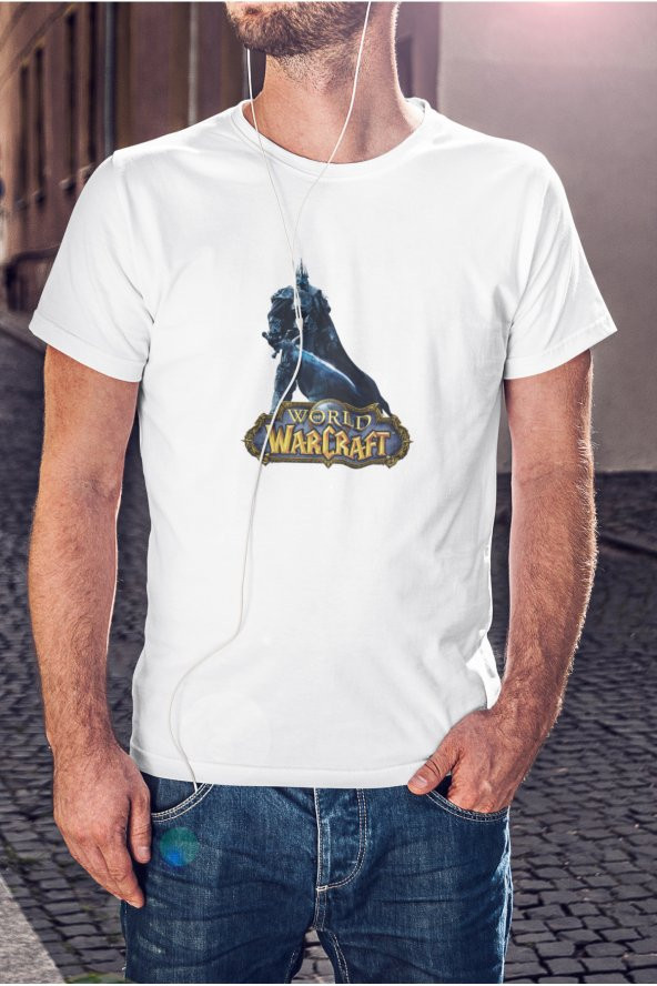 Warcraft Arthas Baskılı Tişört Erkek Hediye Doğum Günü Hediyesi T-shirt