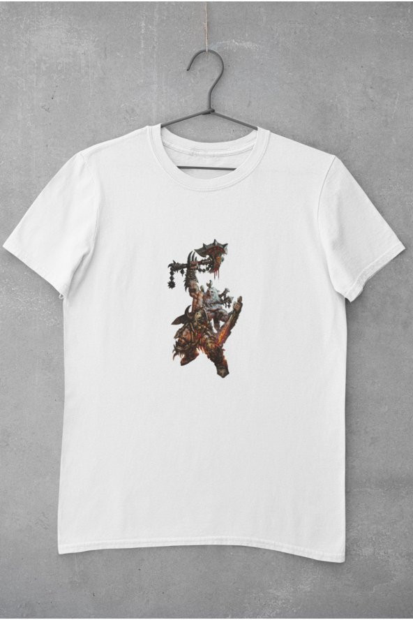 Diablo 3 Barbarian Baskılı Tişört Kadın Hediye Doğum Günü Hediyesi T-shirt - 2