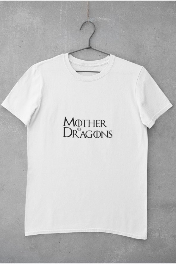 Mother Of Dragons 2 Baskılı Tişört Kadın Hediye Doğum Günü Hediyesi T-shirt - Resim 2
