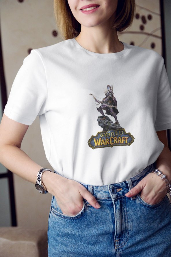 Warcraft Sylvanas Karakter
 Baskılı Tişört Kadın Hediye Doğum Günü Hediyesi