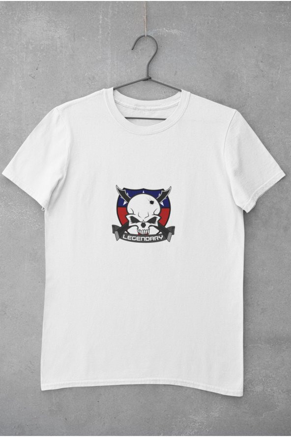 Legendary Gaming Logo Baskılı Tişört Kadın Hediye Doğum Günü Hediyesi T-shirt - 2