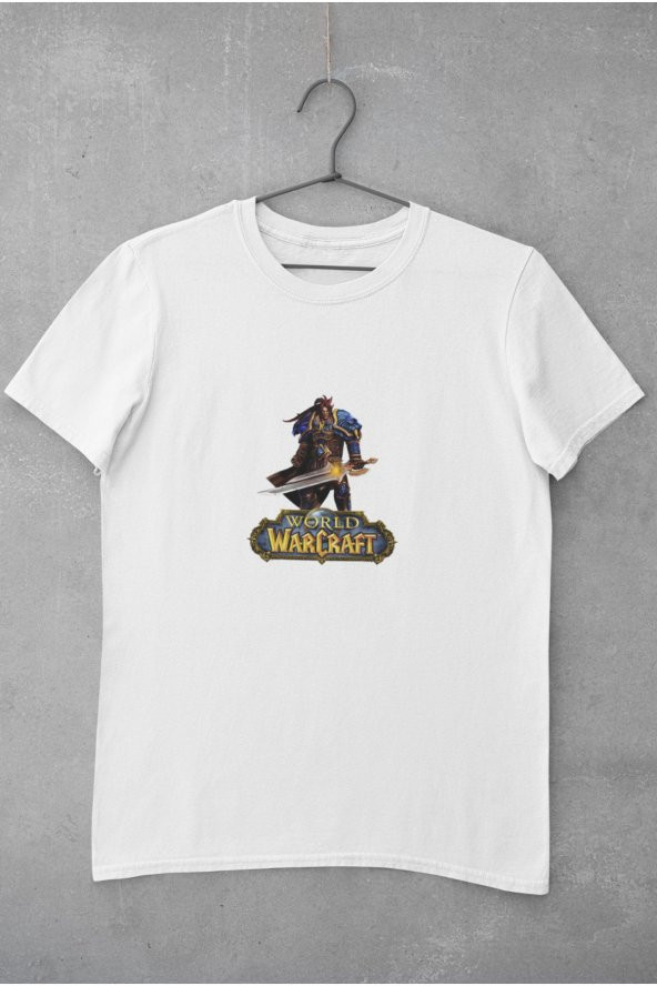 Warcraft Varian Wrynn Baskılı Tişört Erkek Hediye Doğum Günü Hediyesi T-shirt - Resim 2