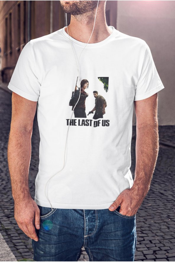 The Last Of Us Ellie Ve Joel Karakter
 Baskılı Tişört Erkek Hediye Doğum Günü - 1