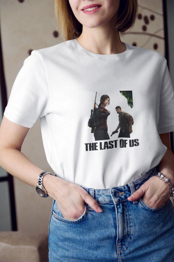 The Last Of Us Ellie Ve Joel Karakter
 Baskılı Tişört Kadın Hediye Doğum Günü