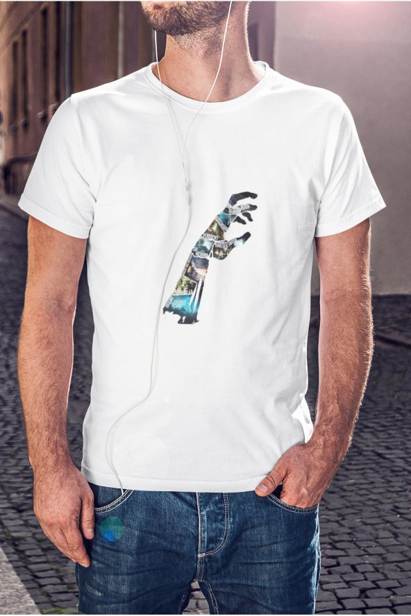 Call Of Duty El Şekilli Renkli Harita
 Baskılı Tişört Erkek Hediye Doğum Günü ürün görseli