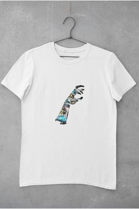 Call Of Duty El Şekilli Renkli Harita
 Baskılı Tişört Erkek Hediye Doğum Günü - Resim 2