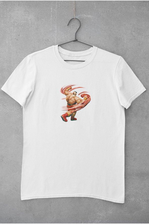 Street Fighter Zangief Baskılı Tişört Erkek Hediye Doğum Günü Hediyesi T-shirt - 2