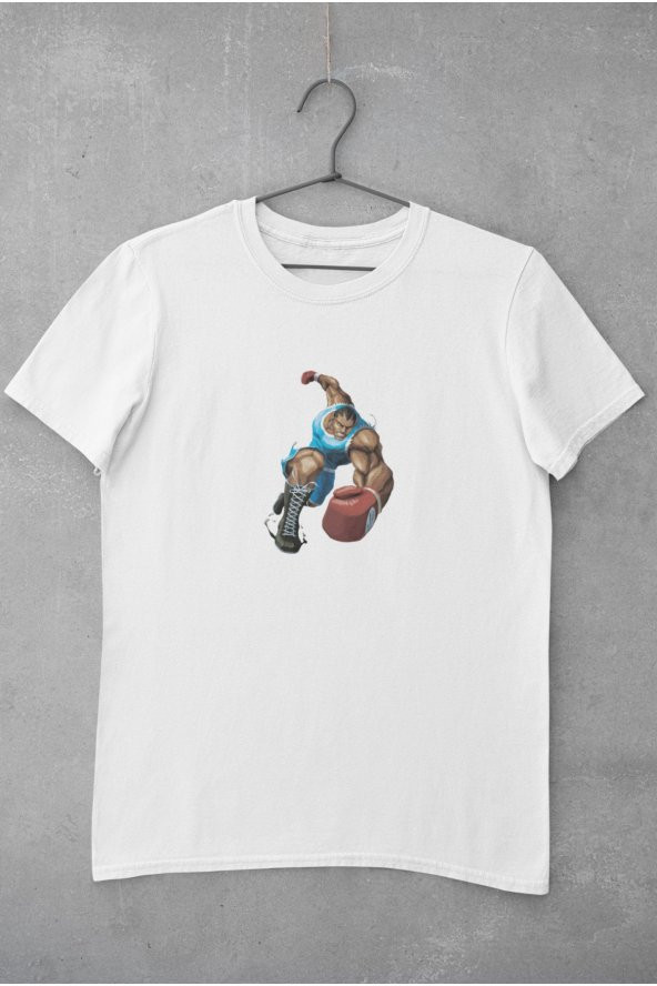 Street Fighter Balrog Karakteri Baskılı Tişört Kadın Hediye Doğum Günü Hediyesi - Resim 2