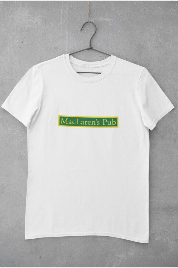 How I Met Your Mother McLarens Pub Yazı Baskılı Tişört Kadın Hediye Doğum Günü - Resim 2