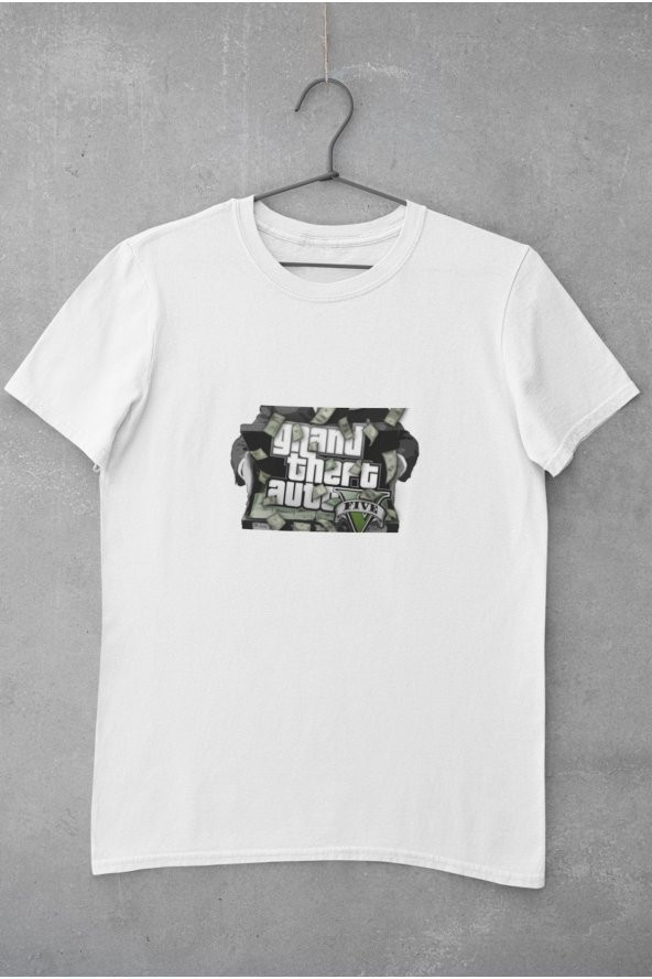 Grand Theft Auto V GTA 5 Baskılı Tişört Erkek Hediye Doğum Günü Hediyesi T-shirt - Resim 2