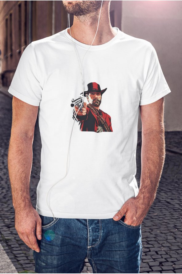 Rockstar Games Red Dead Redemption Arthur Morgan Tişört Erkek Hediye Doğum Günü