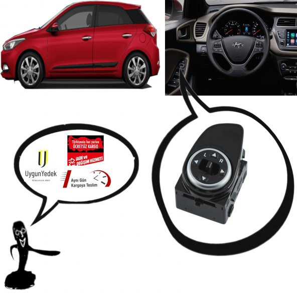 HYUNDAİ İ20 AYNA AYAR ANAHTARI 20142019