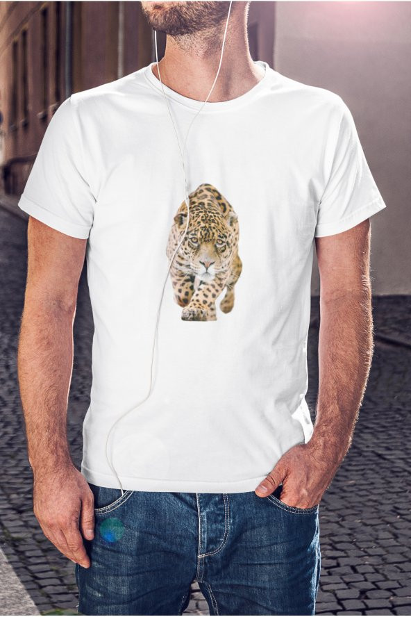 Kaplan Baskılı Tişört Erkek Hediye Doğum Günü Hediyesi T-shirt ürün görseli