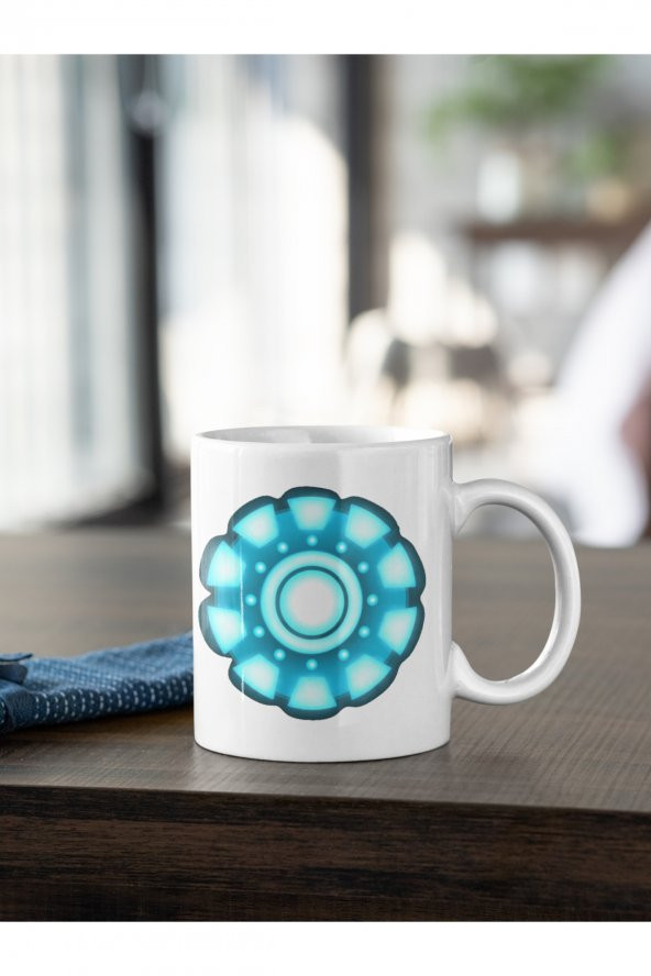 Marvel İron Man Arc Reaktör Baskılı Kahve Kupası Hediye Kupa - Resim 2