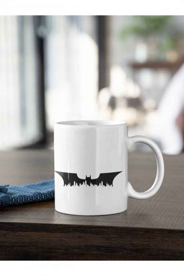 DC Batman Logo Baskılı Kahve Kupası Hediye Kupa - 2