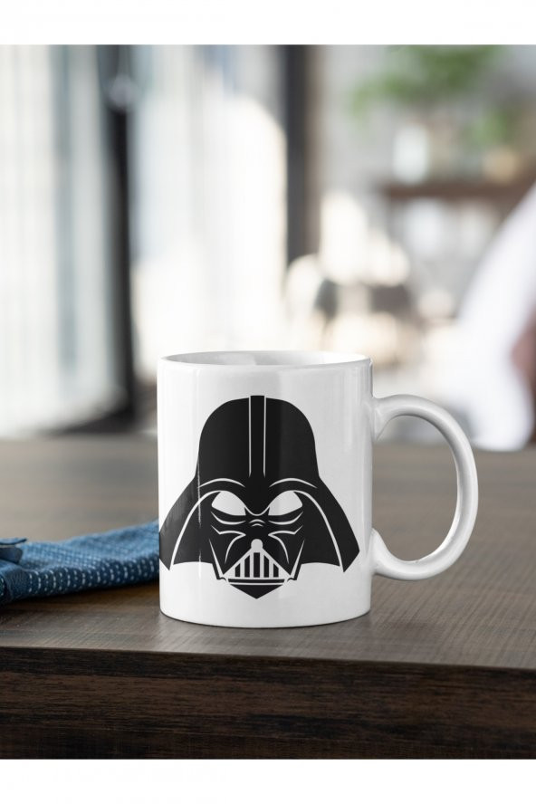 Star Wars Darth Vader Maske Baskılı Kahve Kupası Hediye Kupa - 2