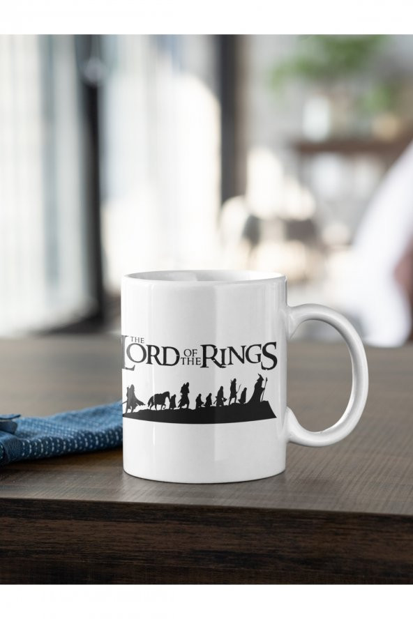 Lord Of The Rings Karakterler Silüeti Baskılı Kahve Kupası Hediye Kupa - 2