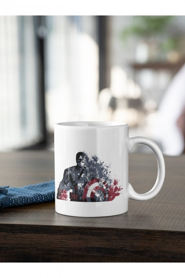 Marvel Captain America 2 Baskılı Kahve Kupası Hediye Kupa - 2