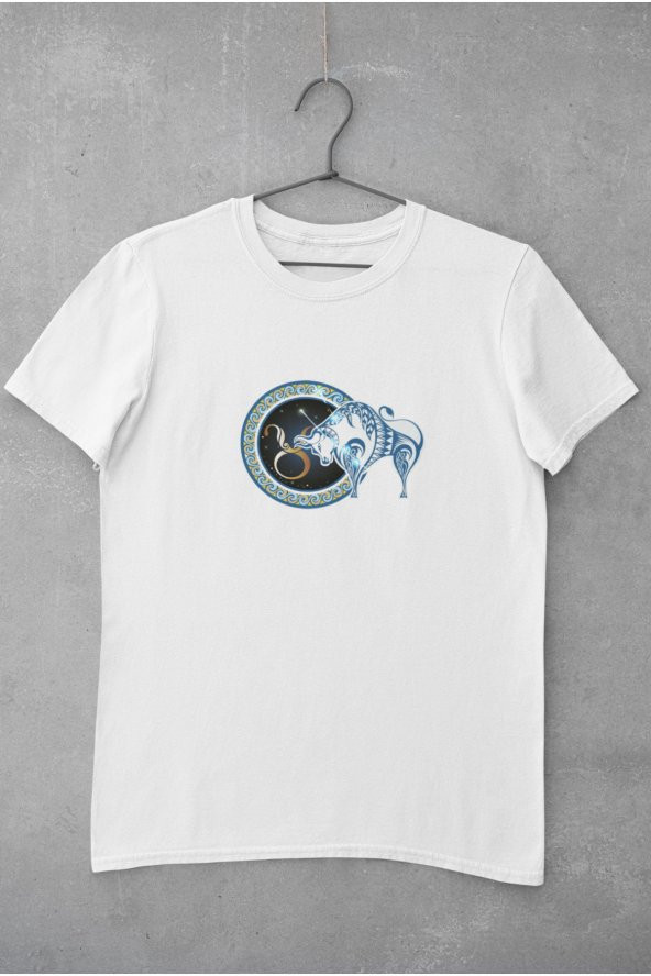 Koç Burcu Sembolü Baskılı Tişört Erkek Hediye Doğum Günü Hediyesi T-shirt - 2