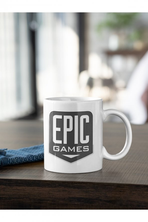 Epic Games Logo Baskılı Kahve Kupası Hediye Kupa ürün görseli