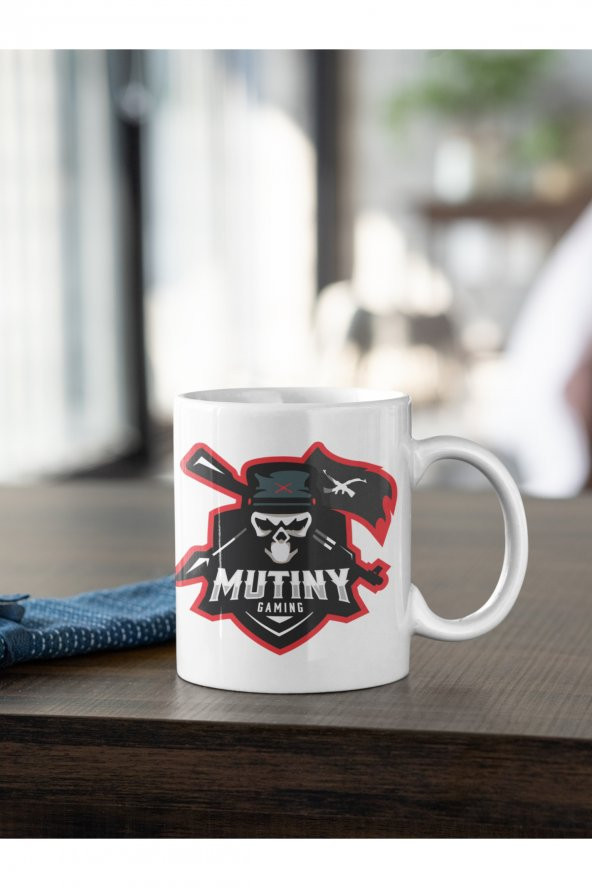 Mutiny Gaming Logo Baskılı Kahve Kupası Hediye Kupa