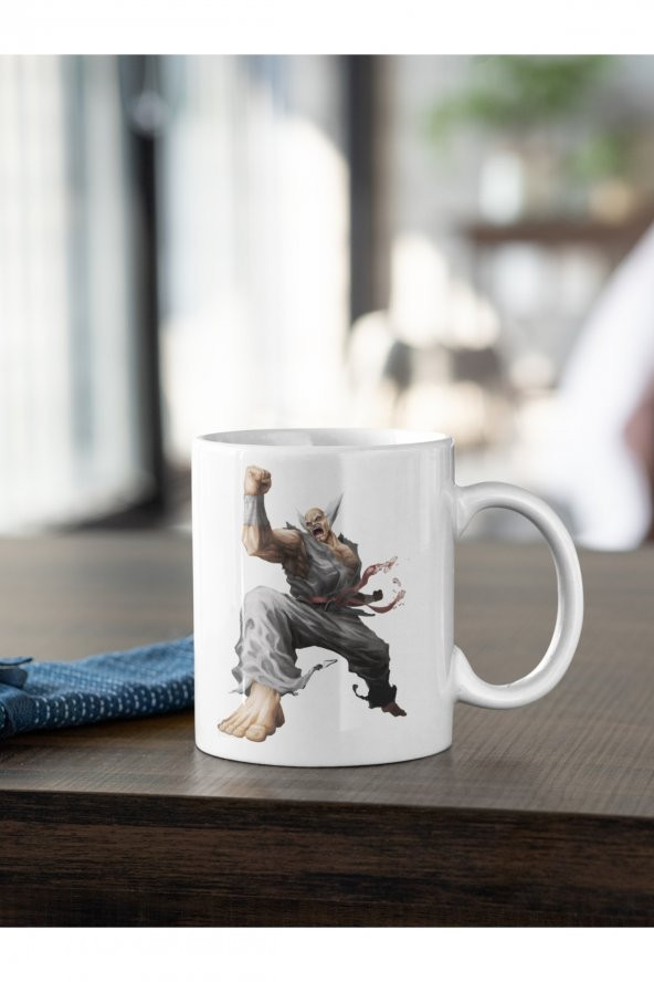 Street Fighter Heihachi Karakteri Baskılı Kahve Kupası Hediye Kupa - 2