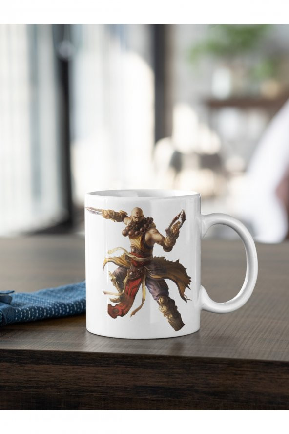 Diablo 3 Monk Karakteri Baskılı Kahve Kupası Hediye Kupa - 2