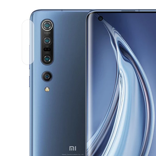 Xiaomi Mi 10 Pro Kamera Lens Koruyucu Nano Cam Şeffaf Tam Kaplama