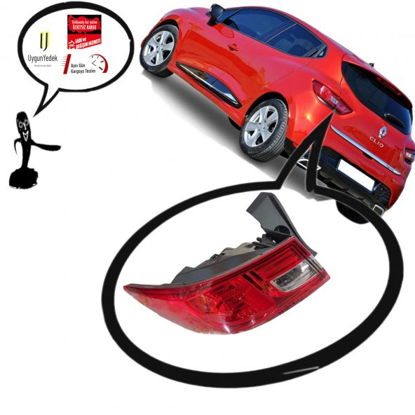 RENAULT CLIO 4 IV SOL ARKA STOP LAMBASI DIŞ ÜNİTE