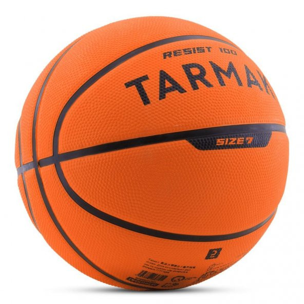 Tarmak R100 7 Numara Turuncu Basketbol Topu - 5
