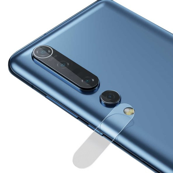 Xiaomi Mi 10 Kamera Lens Koruyucu Nano Cam Şeffaf Tam Kaplama - 5