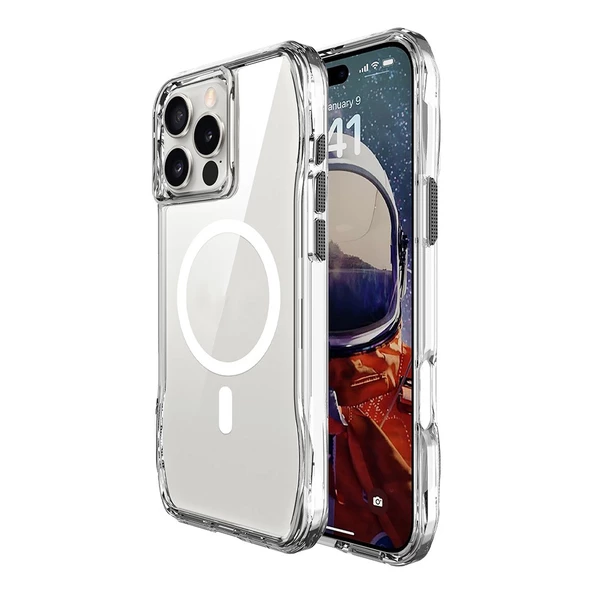 Gpack Apple iPhone 16 Pro Kılıf Magsafeli Airbagli incek Sert TPU Kapak