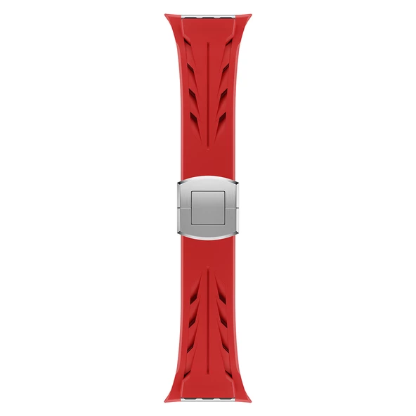 Gpack Apple Watch 4 5 42mm Kordon Metal Tokalı Ayarlanabilir Tpu Silikon KRD127 - 5