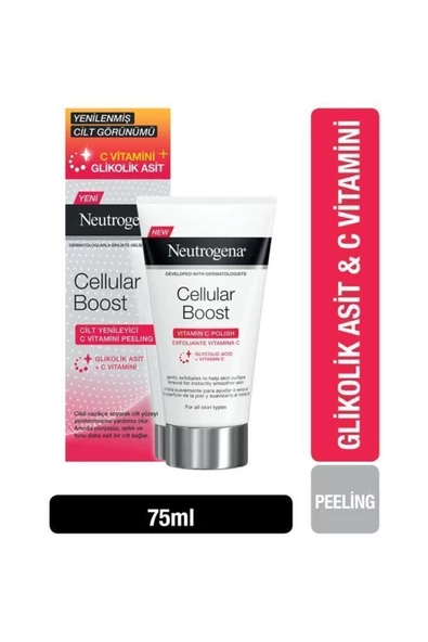 NEUTROGENA CELLULAR BOOST CİLT YENİLEYİCİ C VİTAMİNİ PEELİNG-75