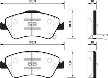 ÖN FREN BALATA TOYOTA AURIS. COROLLA 1.4L 1NDTV NDE150 D-4D dizel 07-