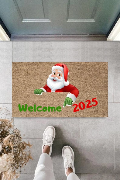 Kapı Önü Paspası Yeni Yıl 2025 Özel Tasarım Model 73