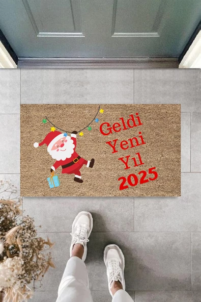 Kapı Önü Paspası Yeni Yıl 2025 Özel Tasarım Model 65