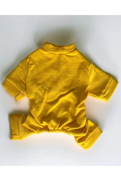 Yellow Polar Köpek Tulumu Köpek Kazağı, Köpek Kıyafeti - 4