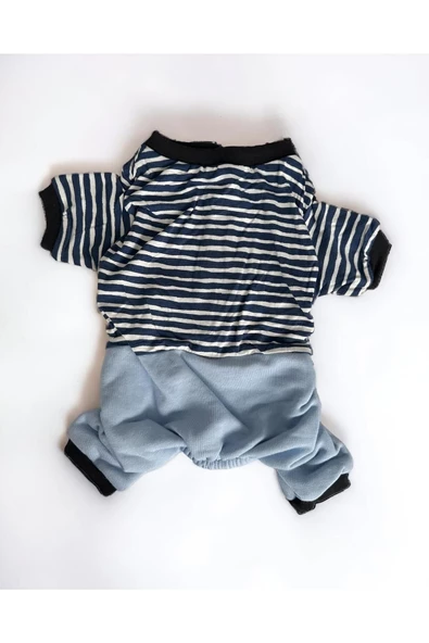 Spe Stripe Blue Köpek Tulumu, Köpek Kıyafeti - 4