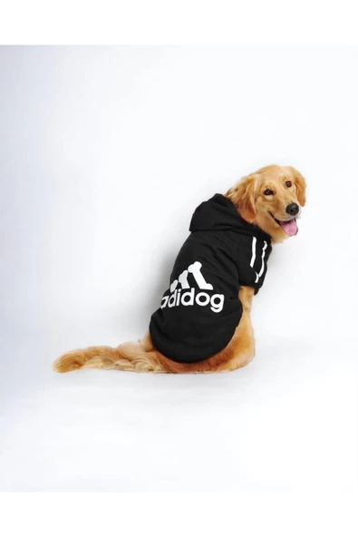 Siyah Adidog 10-45kg Köpek Sweatshirt, Hoodie, Orta Ve Büyük Irklar Için - 2