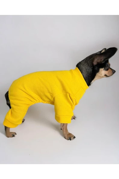 Yellow Polar Köpek Tulumu Köpek Kazağı, Köpek Kıyafeti - 3