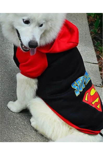 Superdog Gerçek 3 İplik 10-35 kg Büyük Irk Köpek Sweatshirt, Hoodie, Orta ve Büyük Irklar için - 5