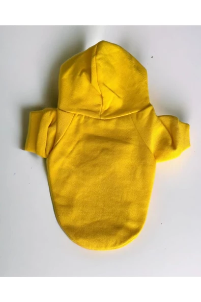 Yellowie Kedi Kapşonlu Sweatshirt, Hoodie Kedi Kazağı, Kedi Kıyafeti - 1