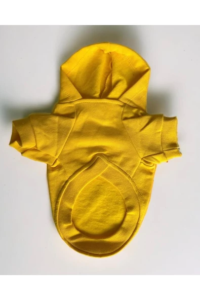 Yellowie Kedi Kapşonlu Sweatshirt, Hoodie Kedi Kazağı, Kedi Kıyafeti - 2